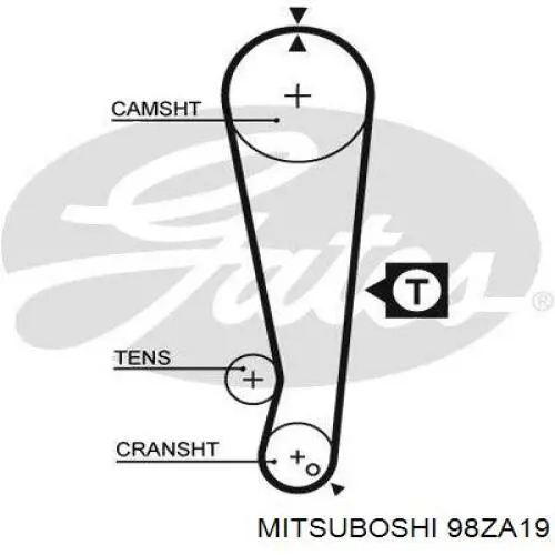 Ремень ГРМ 98ZA19 Mitsuboshi