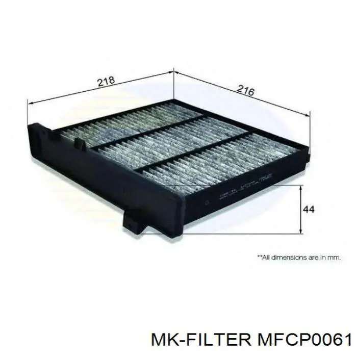 MFCP0061 MK Filter Внутрисалонный фильтр