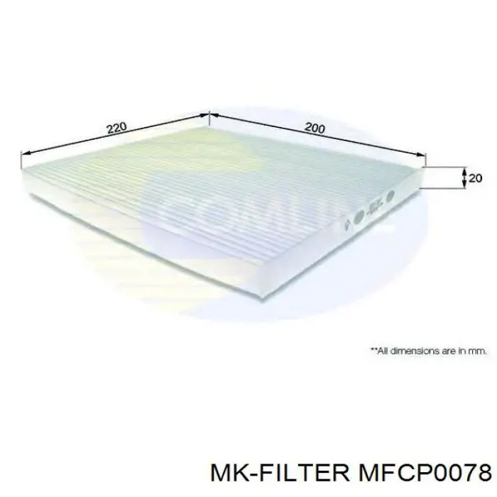MFCP0078 MK Filter Внутрисалонный фильтр