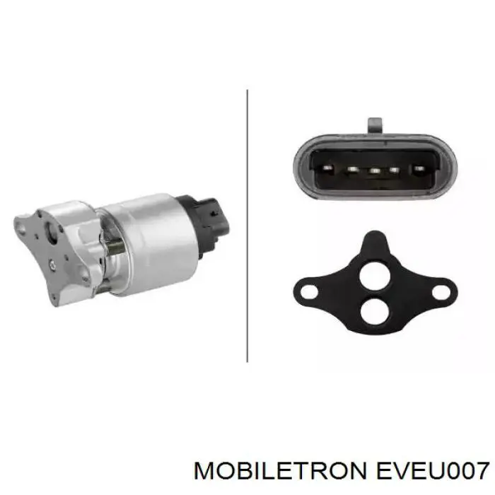 Купить EVEU007 Mobiletron Клапан EGR системы рециркуляции отработавших газов