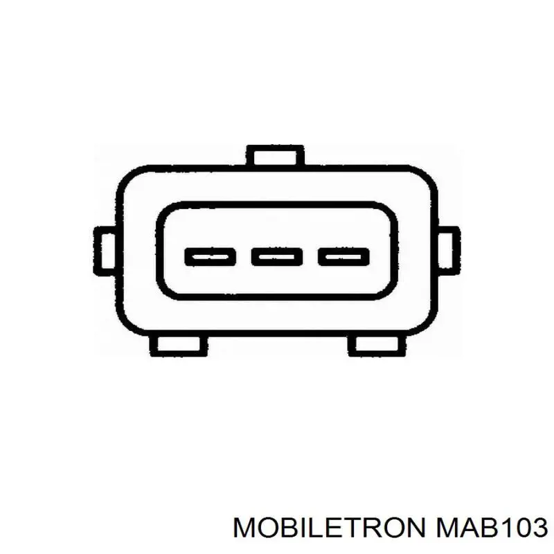 MAB103 Mobiletron sensor de fluxo (consumo de ar, medidor de consumo M.A.F. - (Mass Airflow))