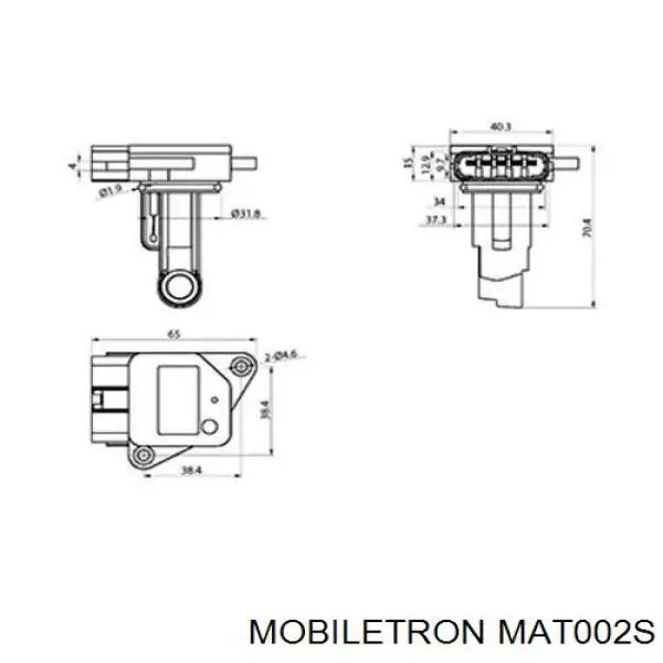 Расходомер воздуха Mobiletron MAT002S
