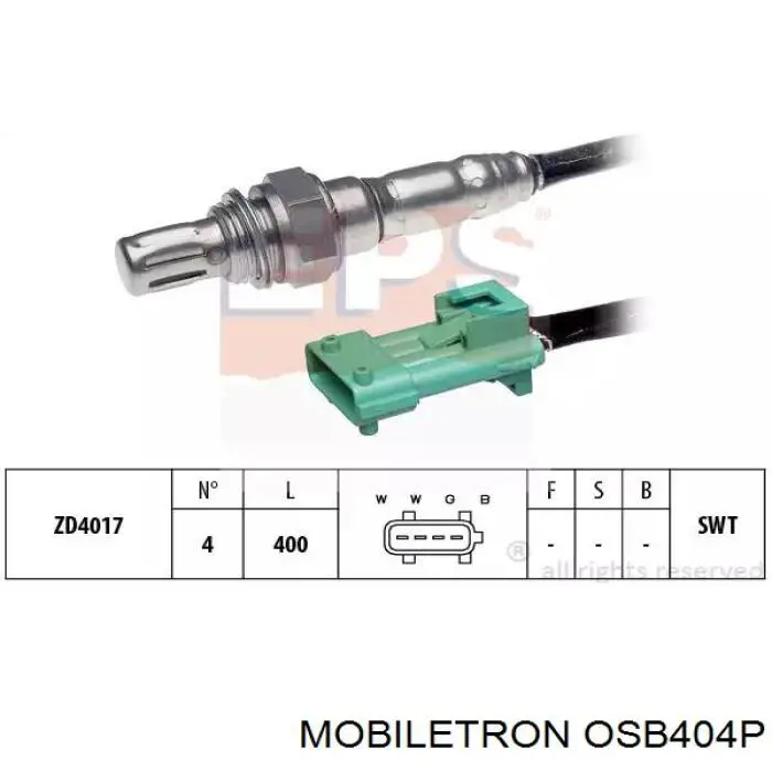 Датчик кислорода до катализатора OSB404P Mobiletron