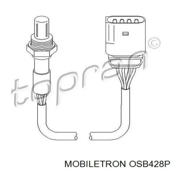 Купить OSB428P Mobiletron Лямбда-зонд, датчик кислорода после катализатора правый