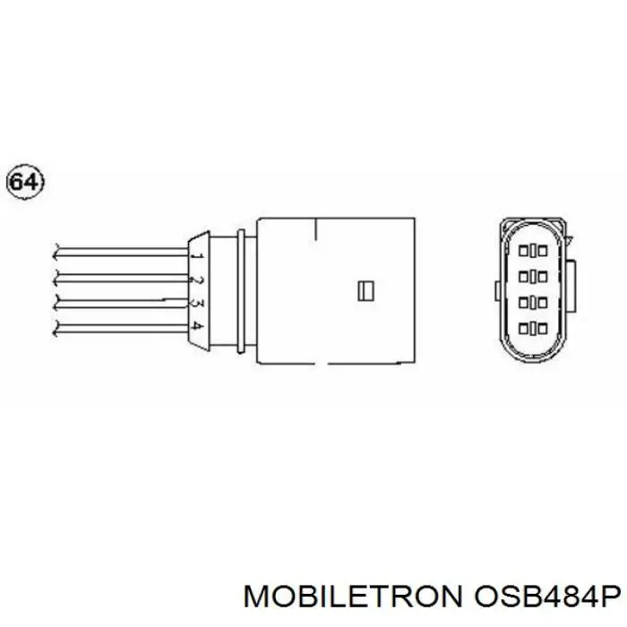 Датчик кислорода до катализатора OSB484P Mobiletron