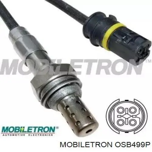 OSB499P Mobiletron sonda lambda, sensor de oxigênio até o catalisador