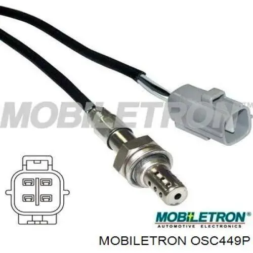 OSC449P Mobiletron sonda lambda, sensor de oxigênio até o catalisador