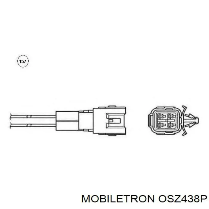 Лямбдазонд, датчик кислорода после катализатора Mobiletron OSZ438P цена, от 39.64 USD
