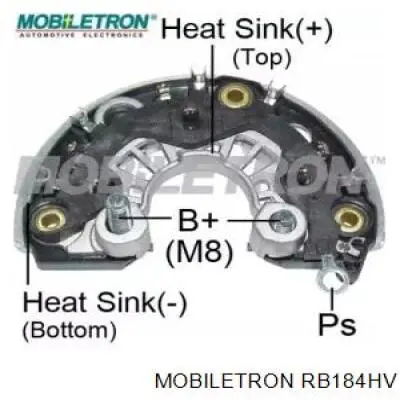 RB184HV Mobiletron eixo de diodos do gerador