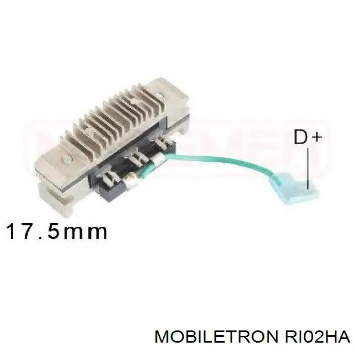 RI02HA Mobiletron eixo de diodos do gerador