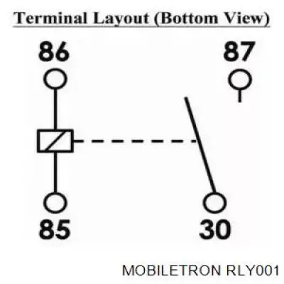 Реле вентилятора RLY001 Mobiletron