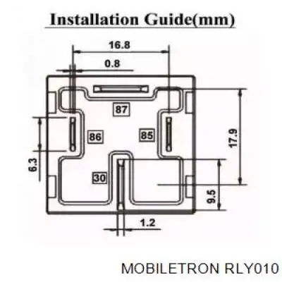 Реле обогрева заднего стекла RLY010 Mobiletron