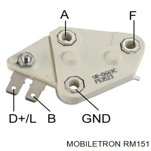 Alternador Diodo Puente Rectificador RM151 Mobiletron