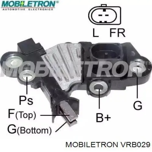 VRB029 Mobiletron relê-regulador do gerador (relê de carregamento)