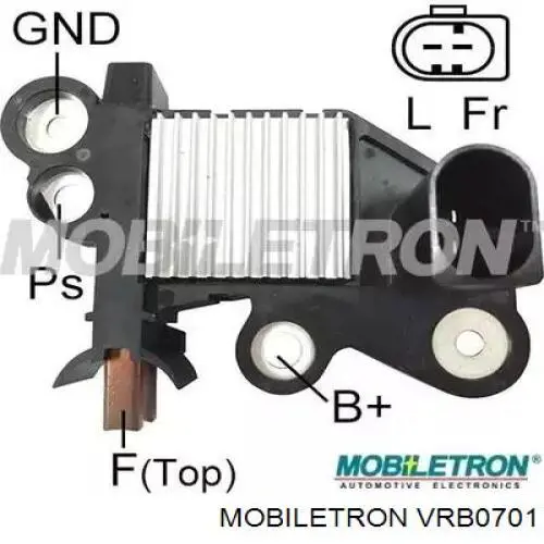 VRB0701 Mobiletron реле-регулятор генератора (реле зарядки)