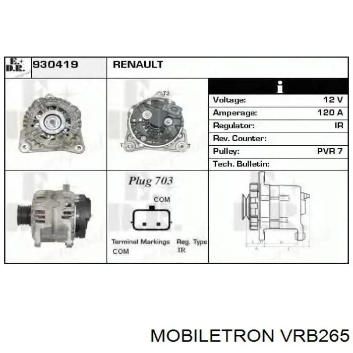 Реле зарядки генератора Fiat Ducato III фургон (250) (2006 - 2026) цена, от 18.99 USD