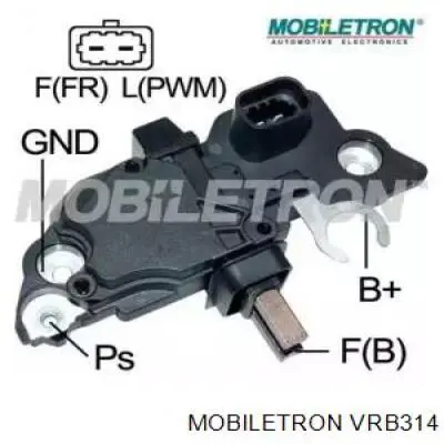 VRB314 Mobiletron реле-регулятор генератора (реле зарядки)