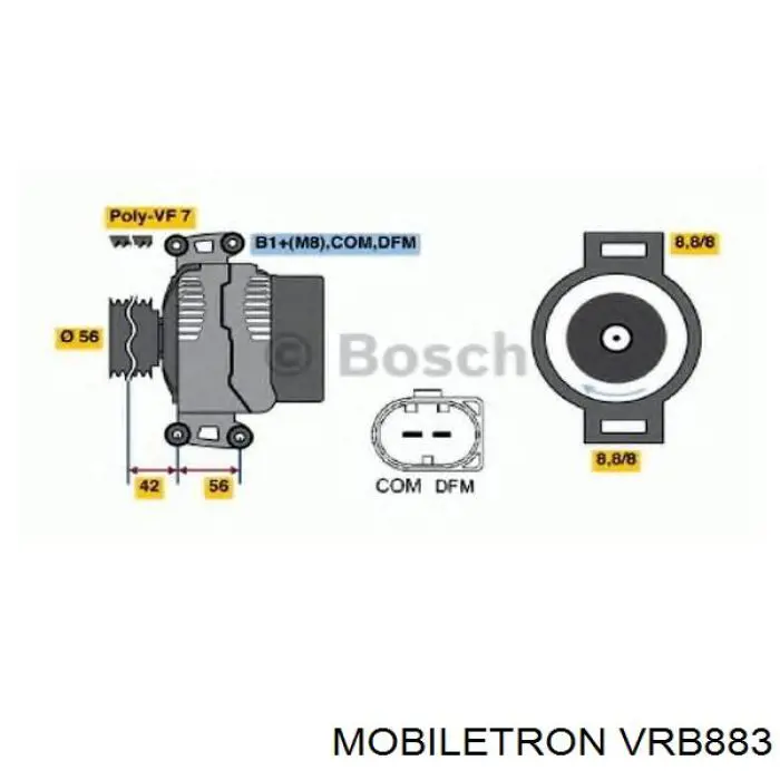 0031545706 Mercedes Реле-регулятор напряжения