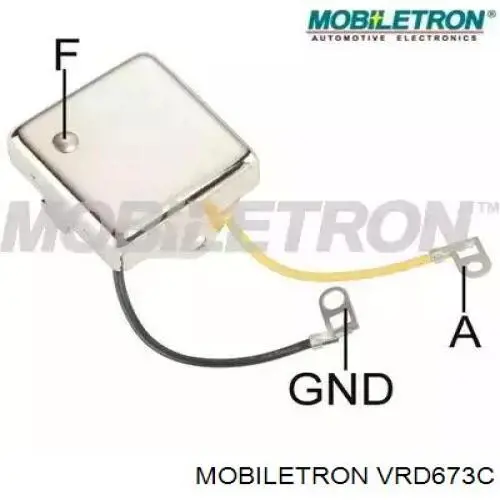 Реле-регулятор генератора, (реле зарядки) VRD673C Mobiletron