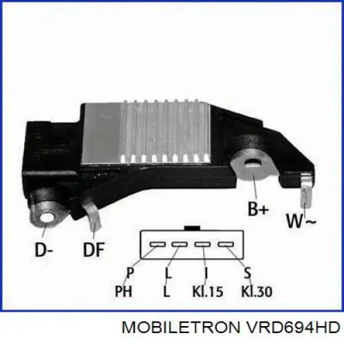 VRD694HD Mobiletron реле-регулятор генератора (реле зарядки)