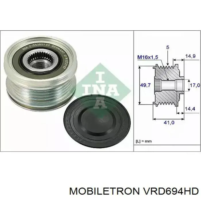 Regulador de voltaje alternador VRD694HD Mobiletron