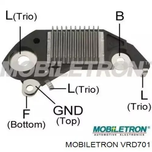 VRD701 Mobiletron реле-регулятор генератора (реле зарядки)