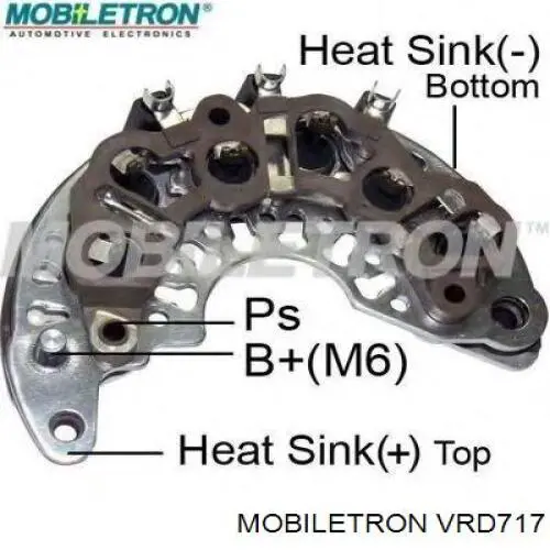 Реле зарядки генератора Mobiletron VRD717 цена, от 16.55 USD