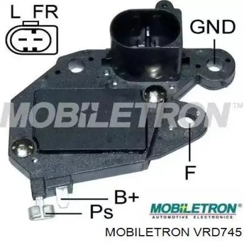 VRD745 Mobiletron реле-регулятор генератора (реле зарядки)