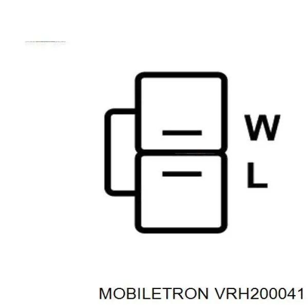 VRH200041 Mobiletron реле-регулятор генератора (реле зарядки)