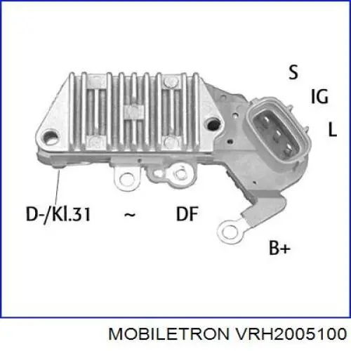 VRH2005100 Mobiletron реле-регулятор генератора (реле зарядки)