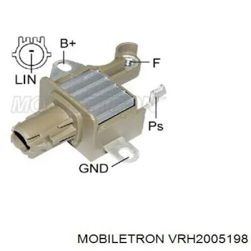 VRH2005198 Mobiletron реле-регулятор генератора (реле зарядки)