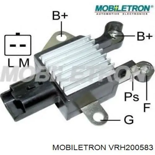 VRH200583 Mobiletron relê-regulador do gerador (relê de carregamento)