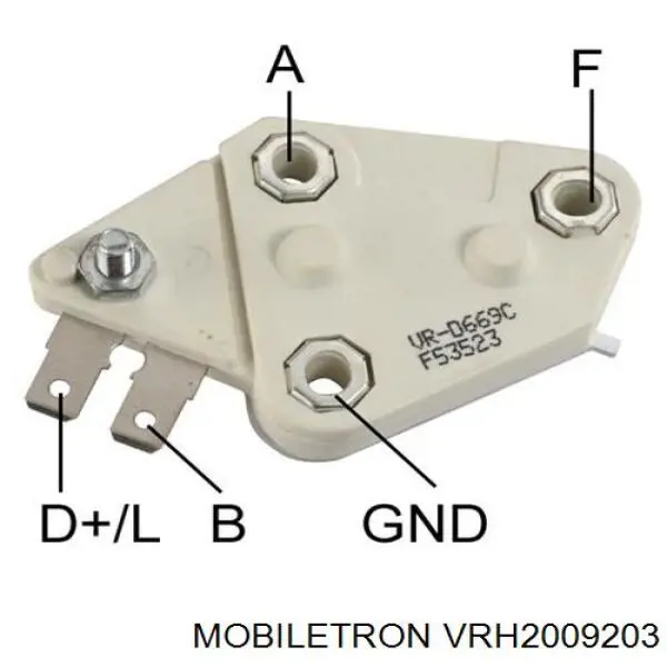 Relê-regulador do gerador (relê de carregamento) MD619618 Mitsubishi