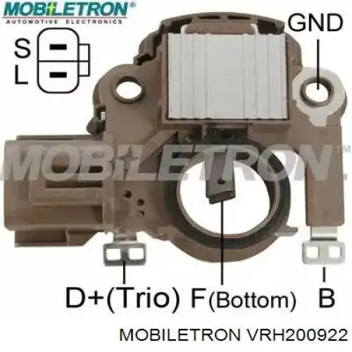 VRH200922 Mobiletron реле-регулятор генератора (реле зарядки)