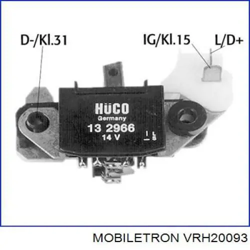 VRH20093 Mobiletron реле-регулятор генератора (реле зарядки)