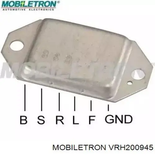 VRH200945 Mobiletron relê-regulador do gerador (relê de carregamento)