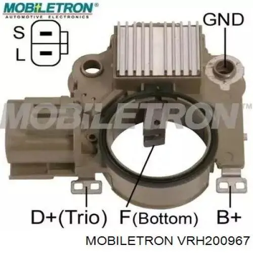 VRH200967 Mobiletron реле-регулятор генератора (реле зарядки)