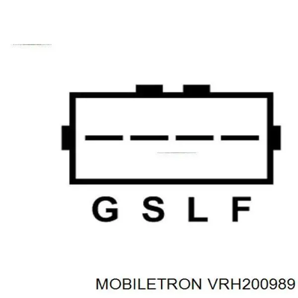 VRH200989 Mobiletron relê-regulador do gerador (relê de carregamento)