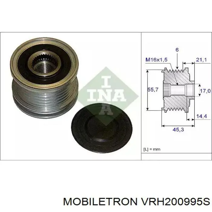 VRH200995S Mobiletron реле-регулятор генератора (реле зарядки)