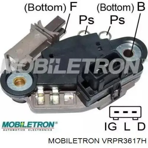 VRPR3617H Mobiletron реле-регулятор генератора (реле зарядки)