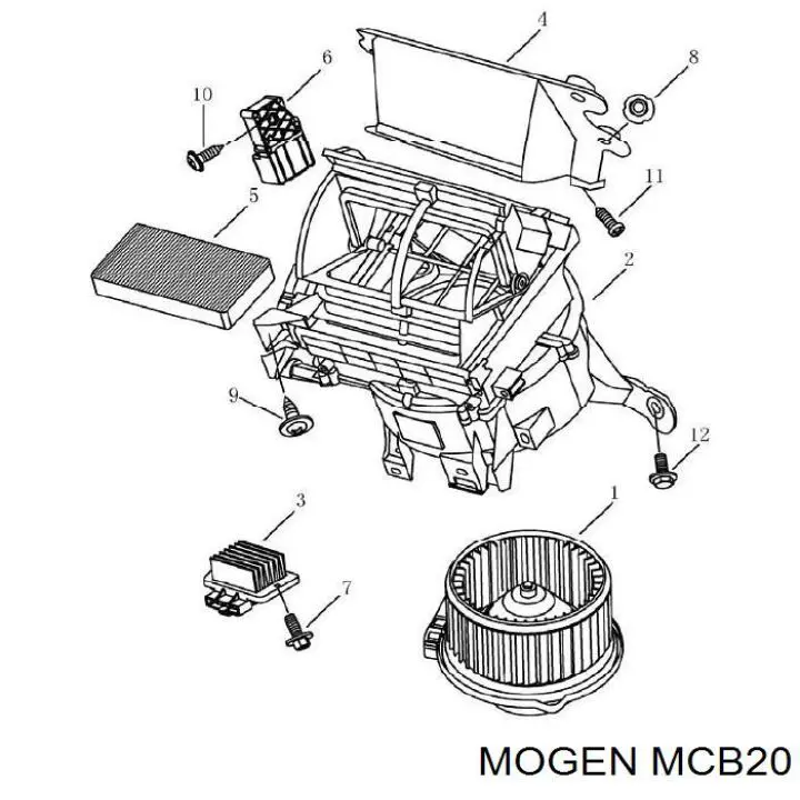 Фильтр салона MCB20 Mogen