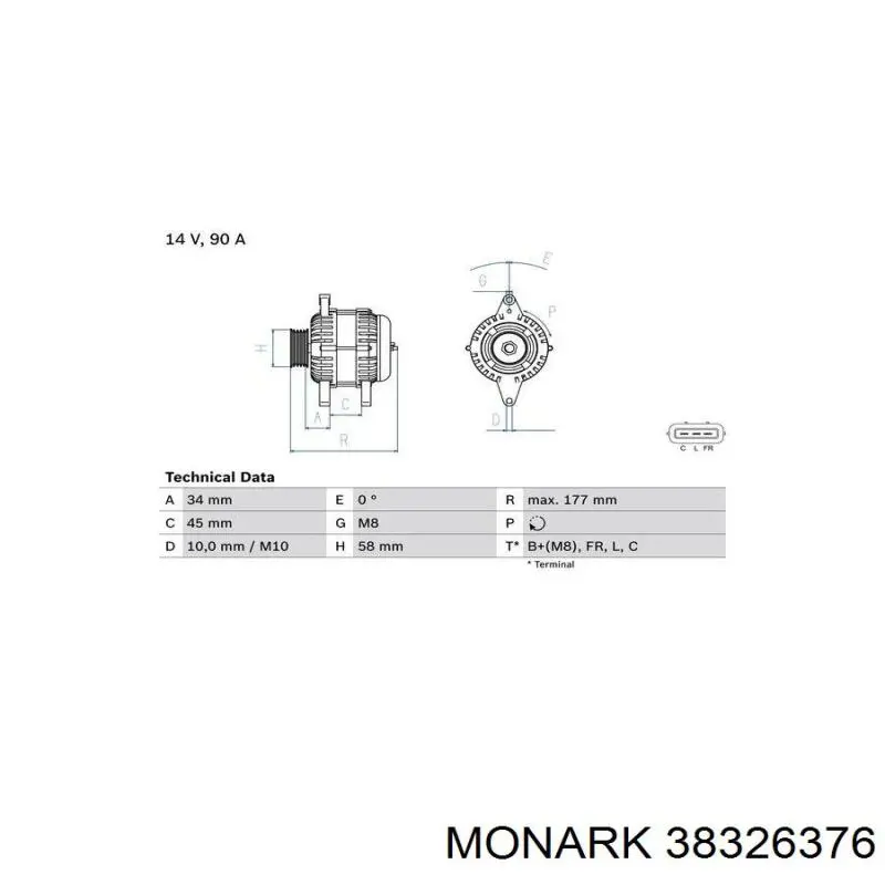 Распылитель дизельной форсунки Monark 38326376 цена, от 20.09 USD