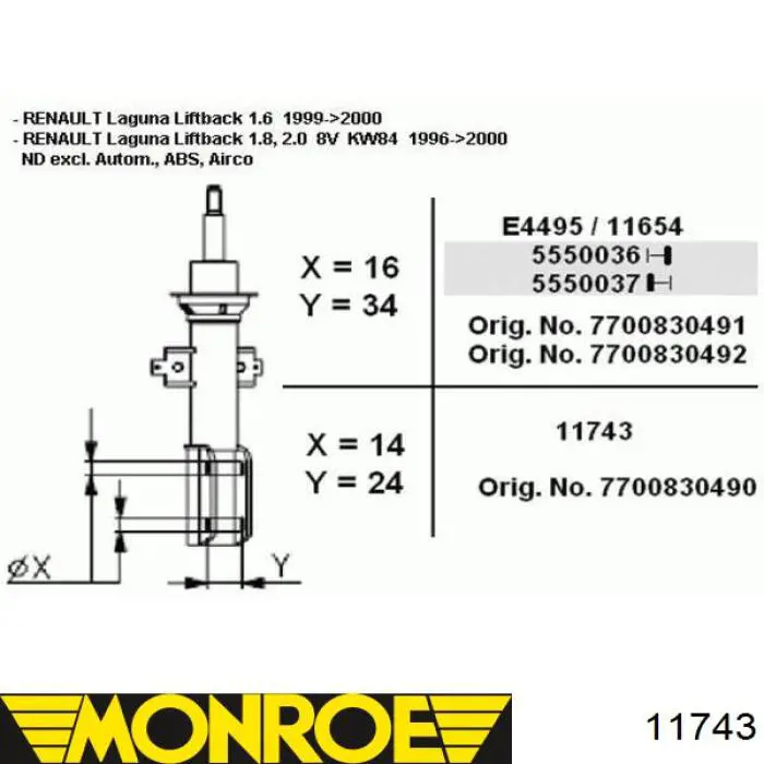 Стойка амортизатора передняя Magneti Marelli 6103H цена, от 45.74 USD