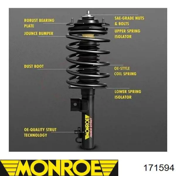 Купить 171594 Monroe Амортизатор подвески передний левый