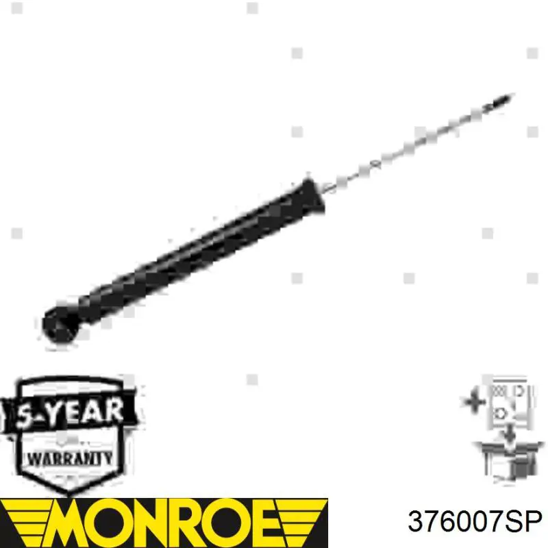 Стойка амортизатора задняя Monroe 376007SP цена, от 52.91 USD