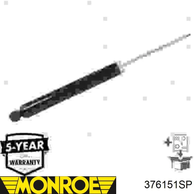 Амортизатор задний MSS017046 Mando