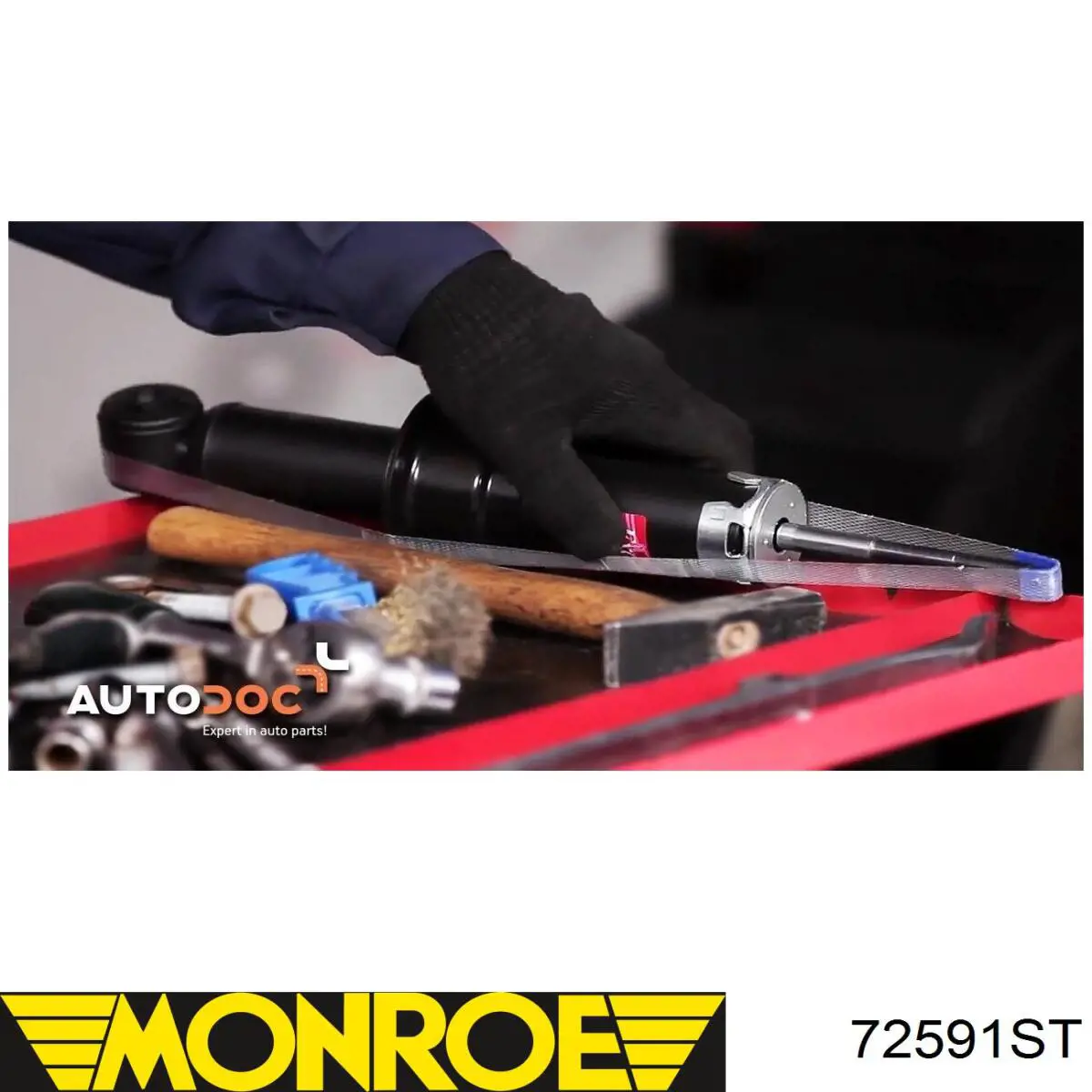 Стойка амортизатора передняя Monroe 72591ST цена, от 75.10 USD