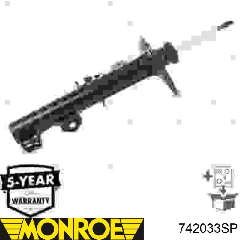 Стойка передняя левая Boge 36613A