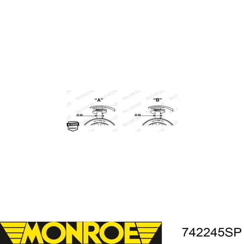 742245SP Monroe Стойка передняя