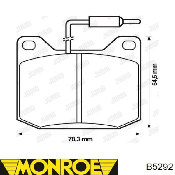 B5292 Monroe Стойка передняя